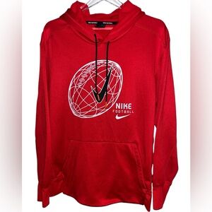 Nike Therma Football Hoodie Men Size XL Maroon